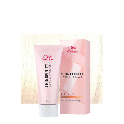 Wella Shinefinity 010/36 Platinum Golden Violet Blonde 60ml  - demi-permanent color