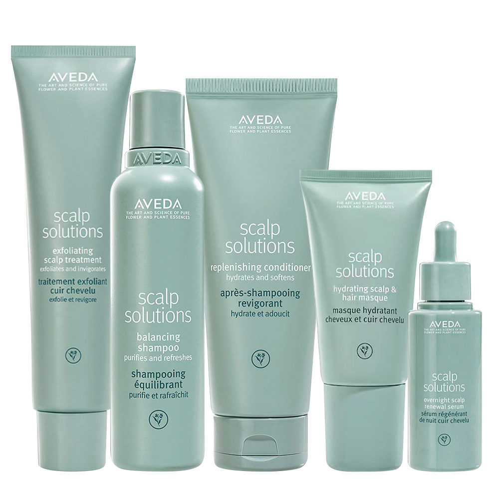 Aveda Scalp Solutions Exfoliating Scalp Treatment 150ml Shampoo 200ml Conditioner 200ml Masque 150ml Serum 50ml