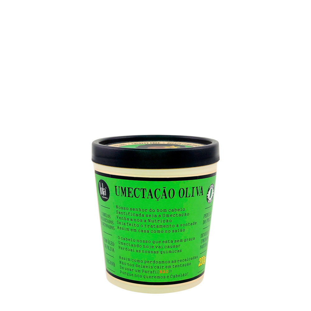 Lola From Rio Umectação Oliva Máscara 200gr - super hydrating mask for dry and damaged hair