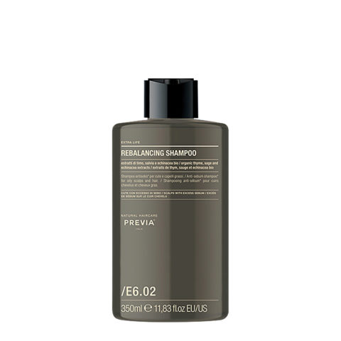 Previa Extra Life Rebalancing Shampoo 350ml - anti-sebum shampoo