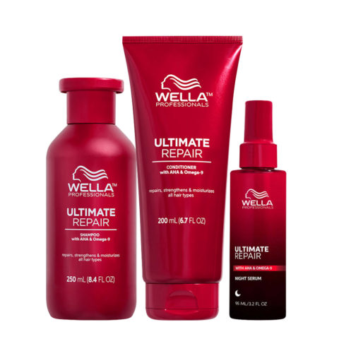 Wella Ultimate Repair Shampoo 250ml Conditioner 200ml Serum 95ml