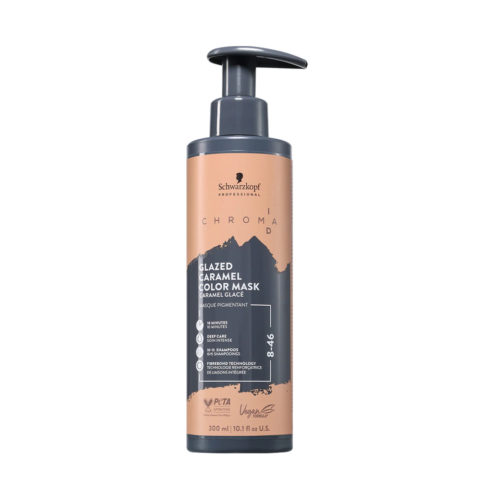Schwarzkopf Chroma ID Color Mask 8-46 Glazed Caramel 300ml  - semi-permanent color mask