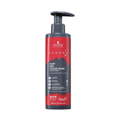 Schwarzkopf Chroma ID Color Mask 6-88 Ruby Red 300ml  - semi-permanent color mask