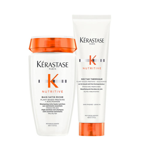 Kerastase Nutritive Nectar Thermique 150ml Bain Satin Riche 250ml