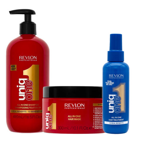 Uniq one All In One Shampoo 490ml Mask 300ml  Mental Wellness Treatment Spray 150ml
