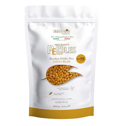 SkinSystem Le Pebbles High Quality Brazilian Pebbles Wax Gold Cream 800gr - brazilian wax
