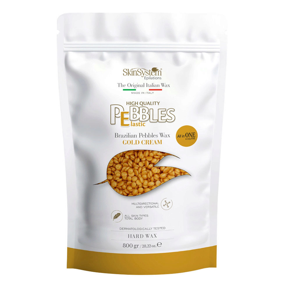 SkinSystem Le Pebbles High Quality Brazilian Pebbles Wax Gold Cream 800gr - brazilian wax