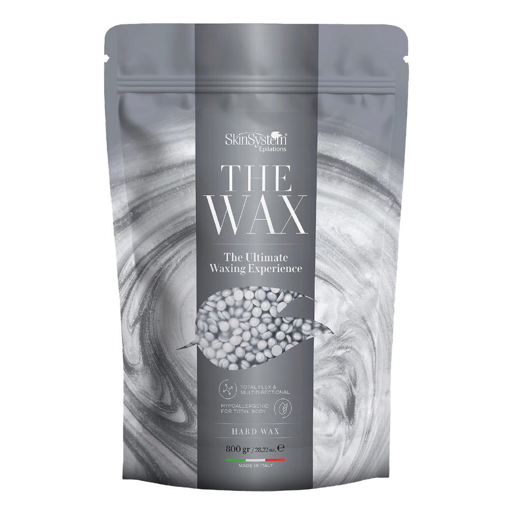 SkinSystem The Wax Silver The Ultimate Waxing Experience 800gr - elastic hair removal wax