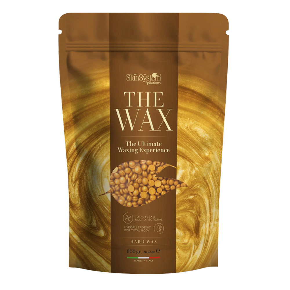 SkinSystem The Wax Gold The Ultimate Waxing Experience 800gr  - elastic hair removal wax