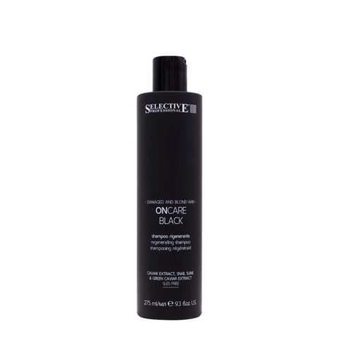 Selective Professional On Care Black Shampoo 275ml - regenerating shampoo for damaged hair