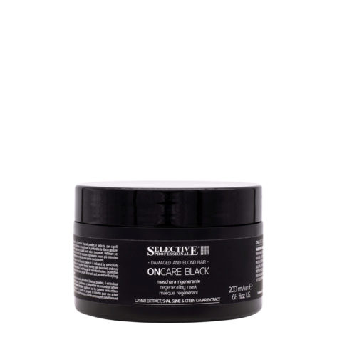 Selective Professional On Care Black Mask 200ml - regenerating mask for blonde hair