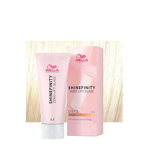 Wella Shinefinity 09/3 Light Golden Blonde 60ml  - demi-permanent color