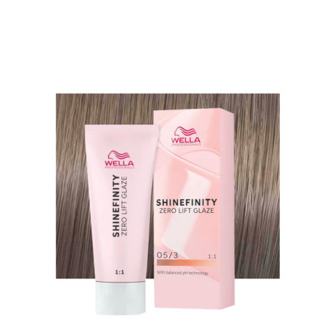 Wella Shinefinity 05/3 Light Golden Brown 60ml - demi-permanent color