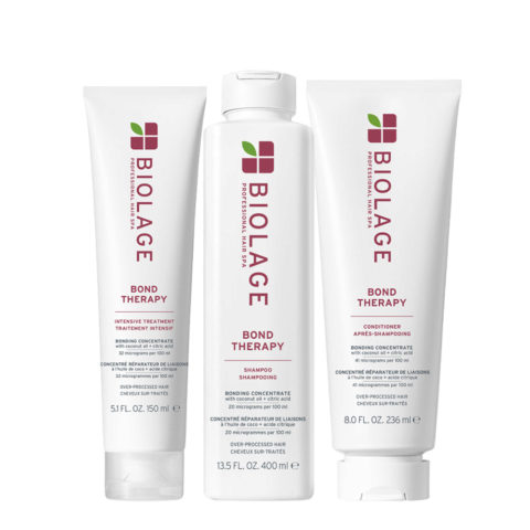 Biolage Professional Hair Spa Bond Therapy Pre-Treatment 150ml Shampoo 400ml Conditioner 236ml