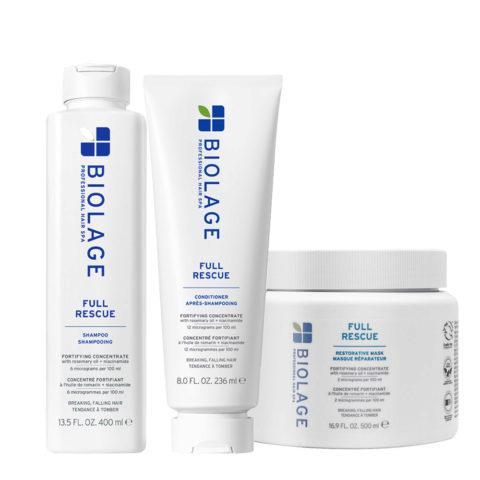 Biolage Professional Hair Spa Full Rescue Shampoo 400ml Conditioner 236ml Mask 500ml