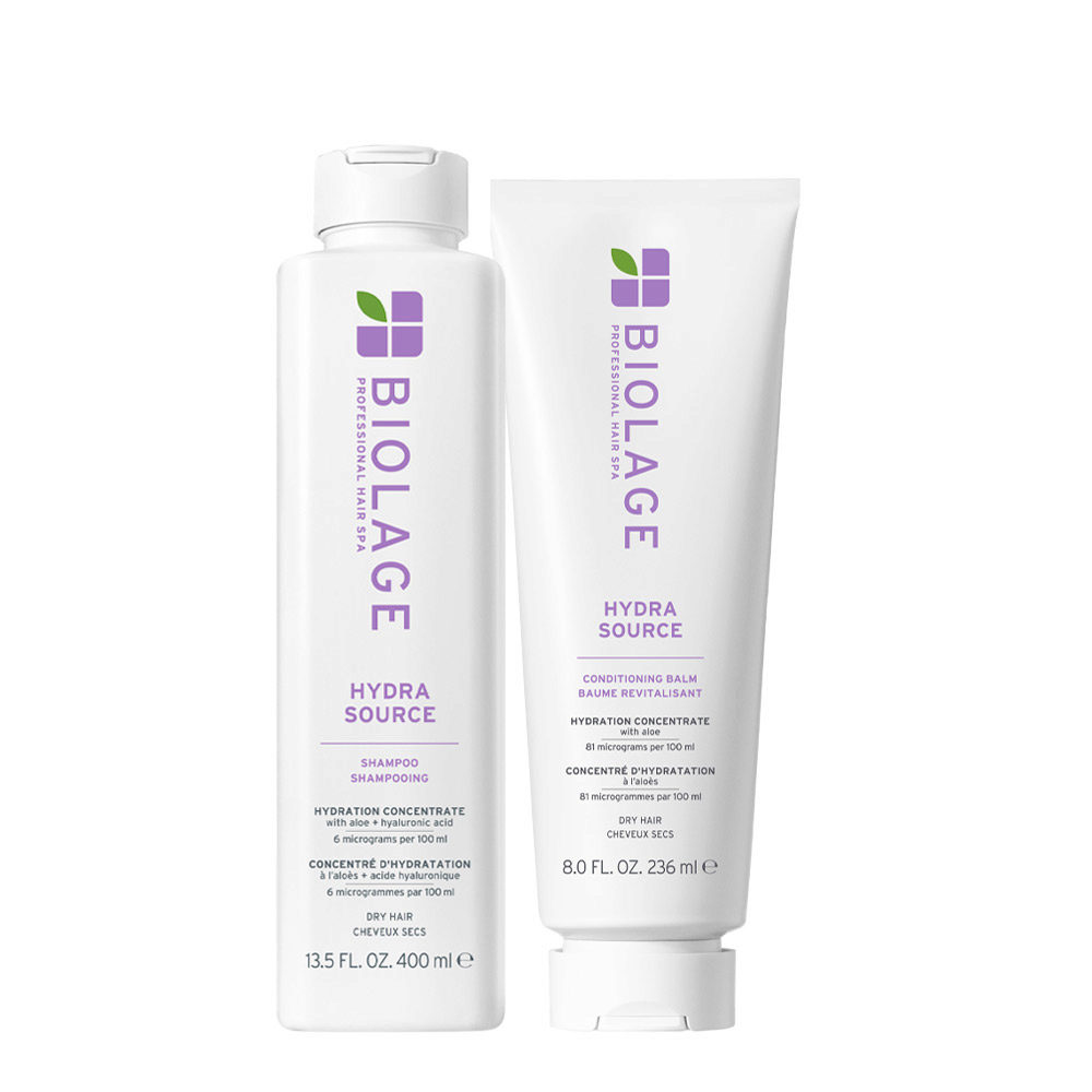 Biolage Professional Hair Spa Hydra Source Shampoo 400ml Conditioner 236ml
