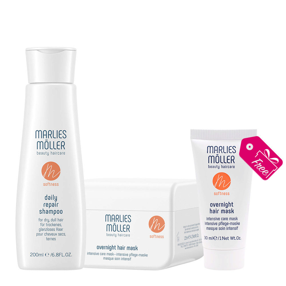 Marlies Möller Daily Repair Shampoo 200ml Mask 125ml + Mask 30ml FREE